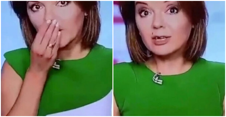 Jornalista perde dente ao vivo e continua como se nada tivesse acontecido; assista ao vídeo