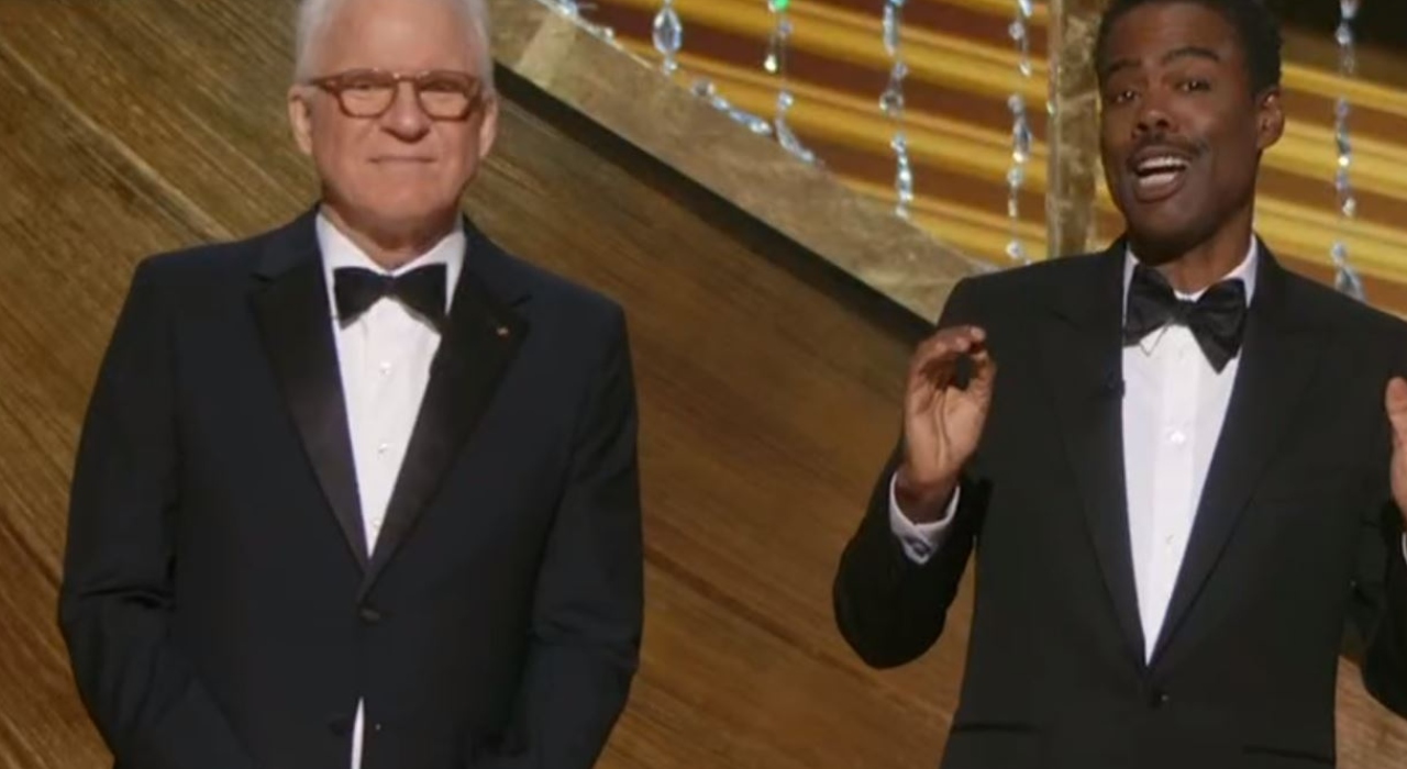Em abertura, Steven Martin e Chris Rock criticam a ausência de diretoras entre os indicados ao Oscar 2020