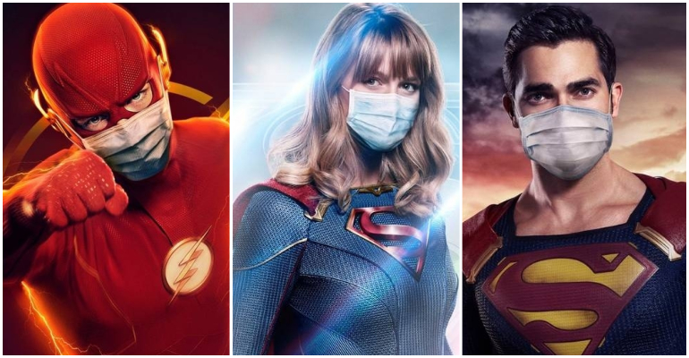 Heróis do Arrowverse usam máscaras contra o coronavírus em novos cartazes de divulgação