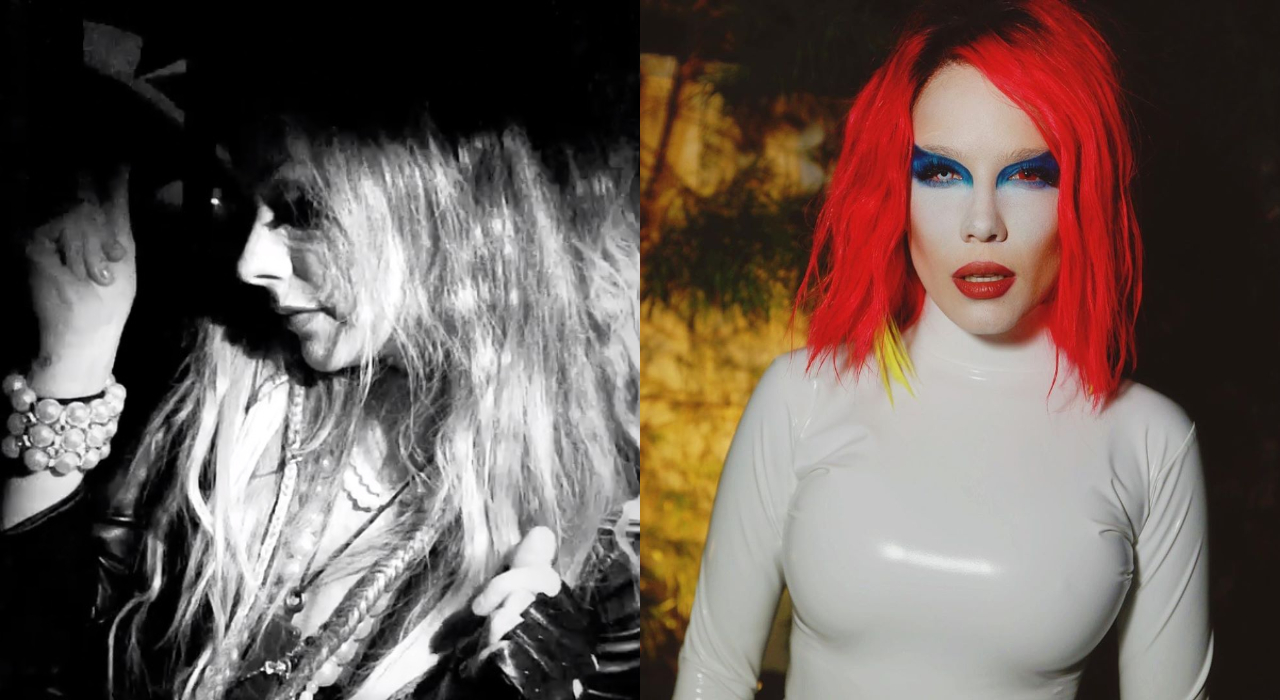 Avril Lavigne canta Girlfriend vestida de Madonna ao lado de Halsey em festa de Halloween