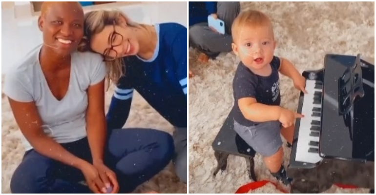 Babá de Davi, filho de Gabi Brandt e Saulo Poncio, presenteia a criança com piano de R$ 2,5 mil e choca internautas; entenda