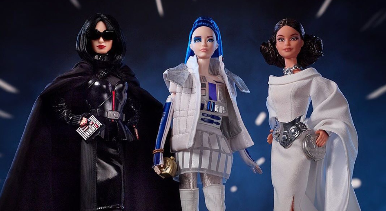 Barbie vira Darth Vader, R2-D2 e Princesa Leia em coleção especial da Mattel de Star Wars