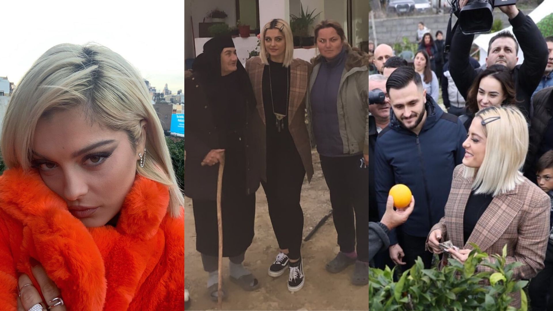 Bebe Rexha visita afetados por terremoto na Albânia que terão casas reconstruídas por sua campanha