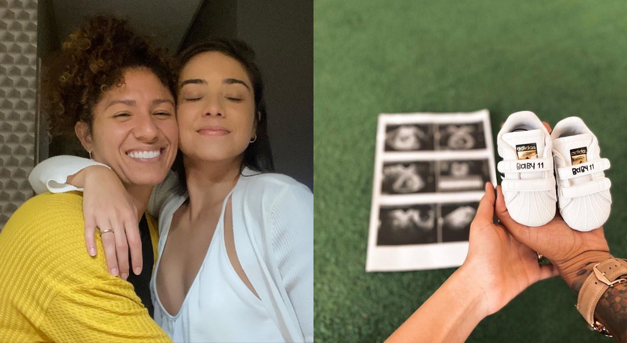Cris Rozeira, jogadora da seleção brasileira, anuncia gravidez da esposa
