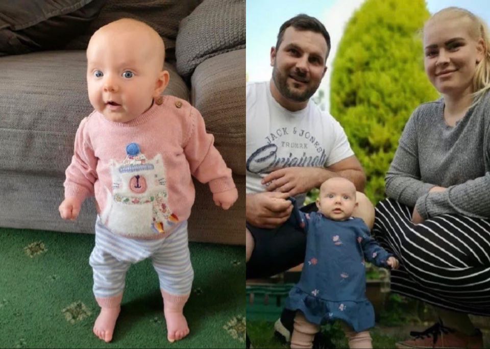 Bebê desafia a própria idade e fica em pé com apenas oito semanas de vida
