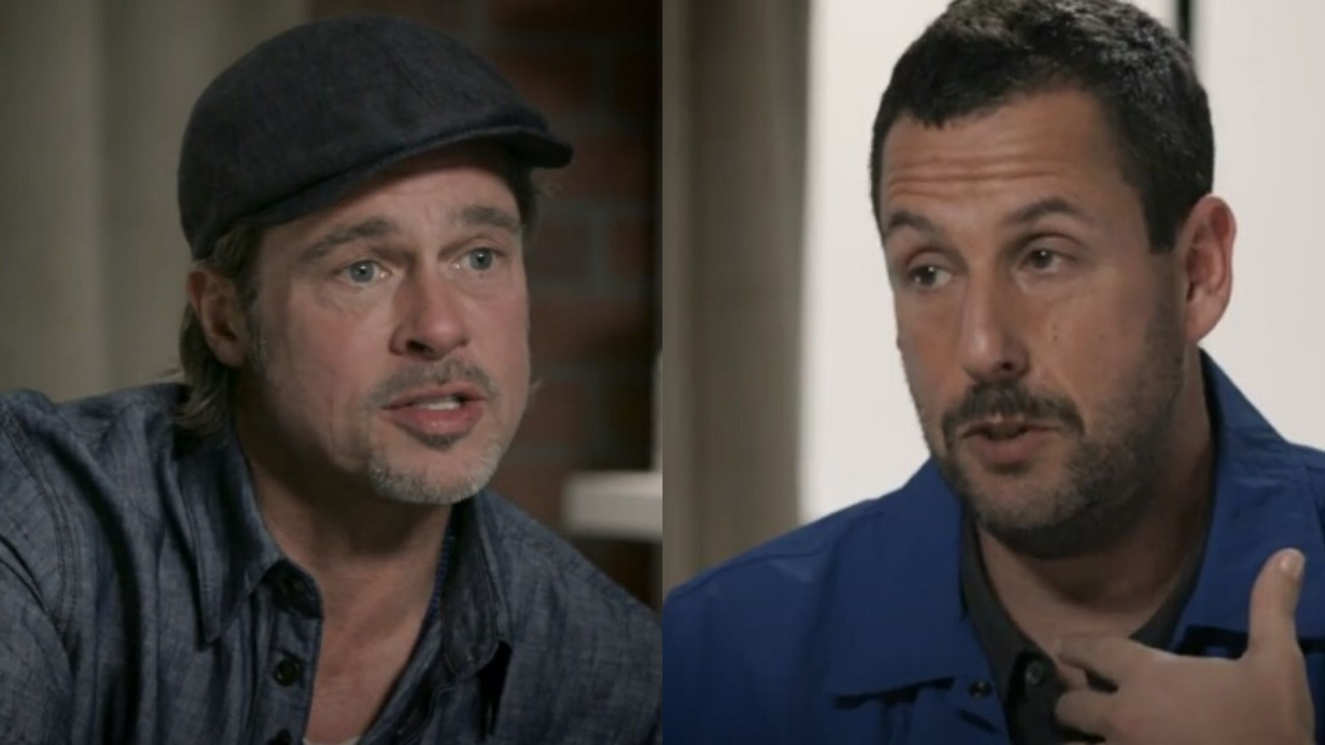 Brad Pitt faz revelação sobre passado de Adam Sandler e fala sobre professor que quase o fez desistir da carreira