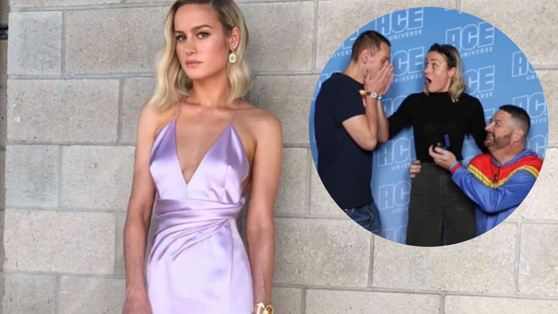 Brie Larson se emociona com pedido de casamento de fãs em evento; confira fotos