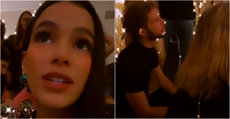 Famosos fazem pausa em evento para ver eliminação no BBB20