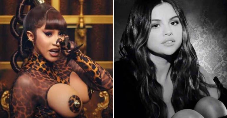 Cardi B se posiciona contra possível aposentadoria de Selena Gomez: “Eu adoraria dar algumas ideias a ela”
