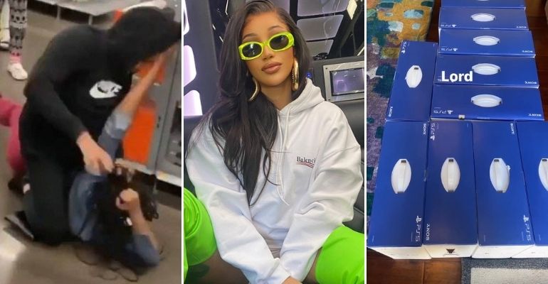 Enquanto mulheres saem na mão por conta de último PS5, Cardi B dá um de presente para cada familiar