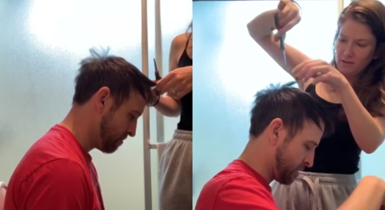 Casal corta cabelo em casa durante quarentena e resultado é impressionante; veja