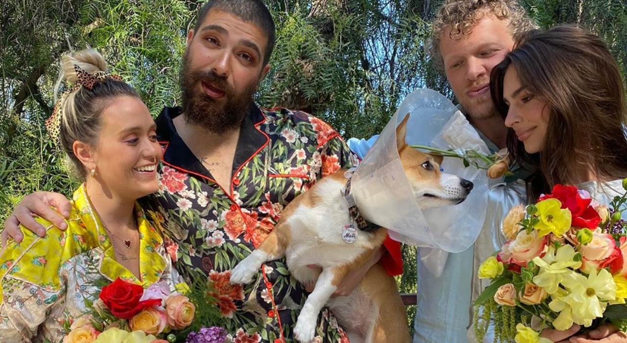 Modelo faz cerimônia de casamento para o cachorro; confira