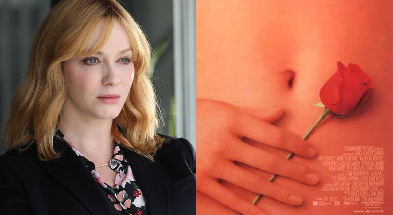 Christina Hendricks, de Mad Men e Good Girls, revela que é a sua mão no clássico pôster de Beleza Americana
