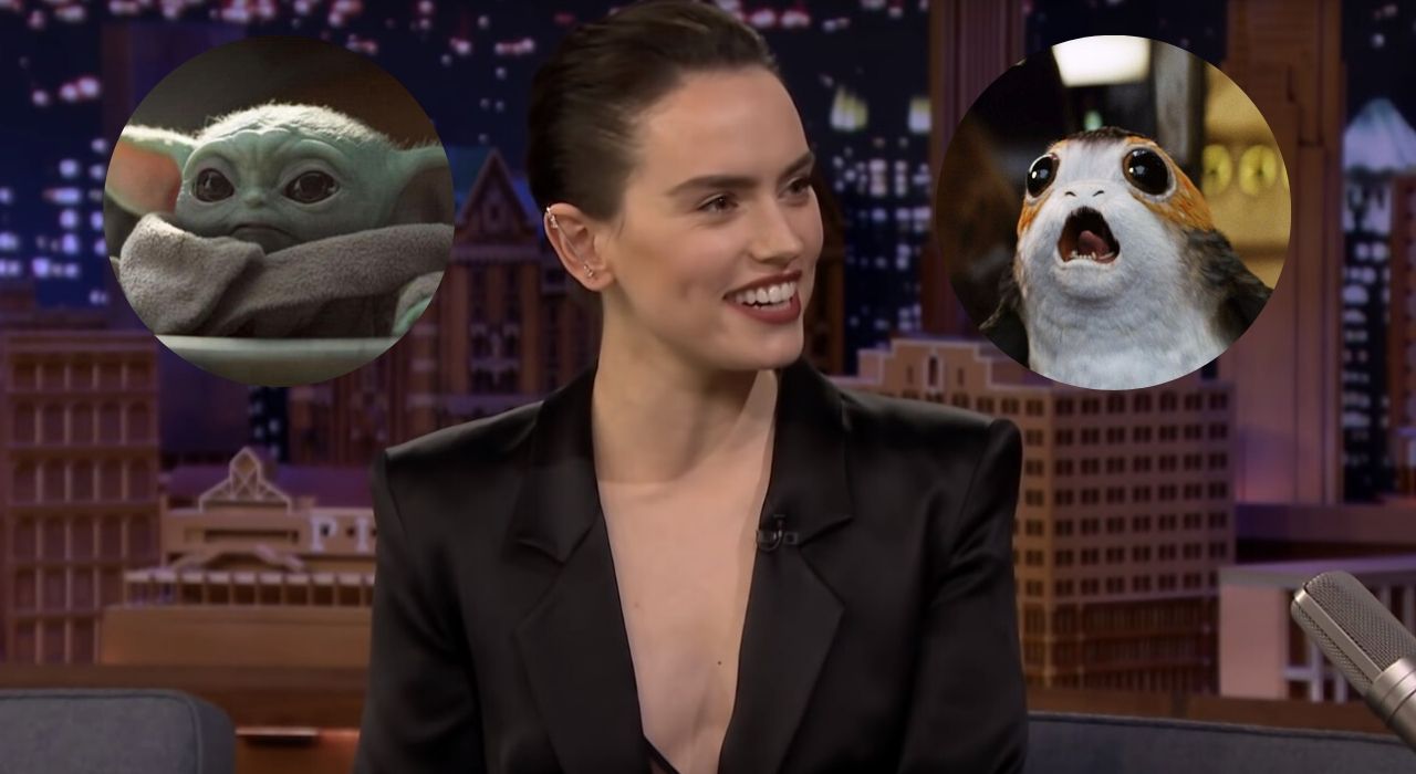 Daisy Ridley não tem dúvidas de que o Baby Yoda é mais fofo que os porgs