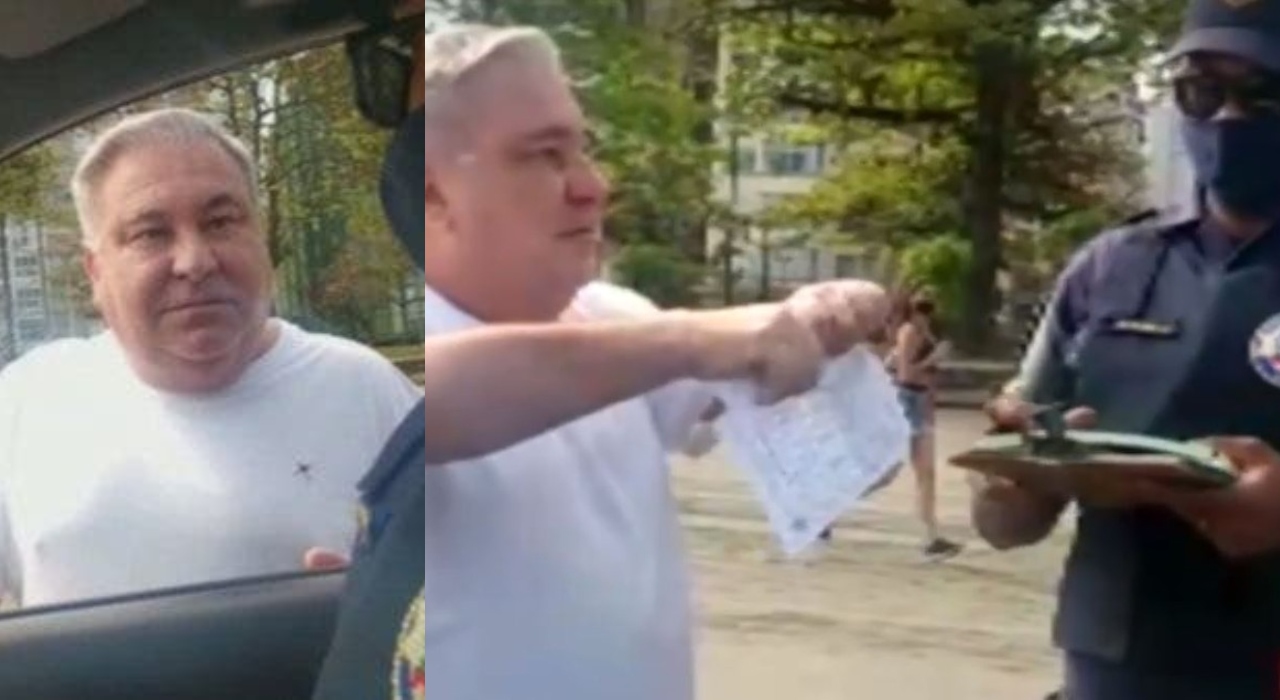Sem máscara, desembargador chama guarda de analfabeto: “Você sabe ler?”