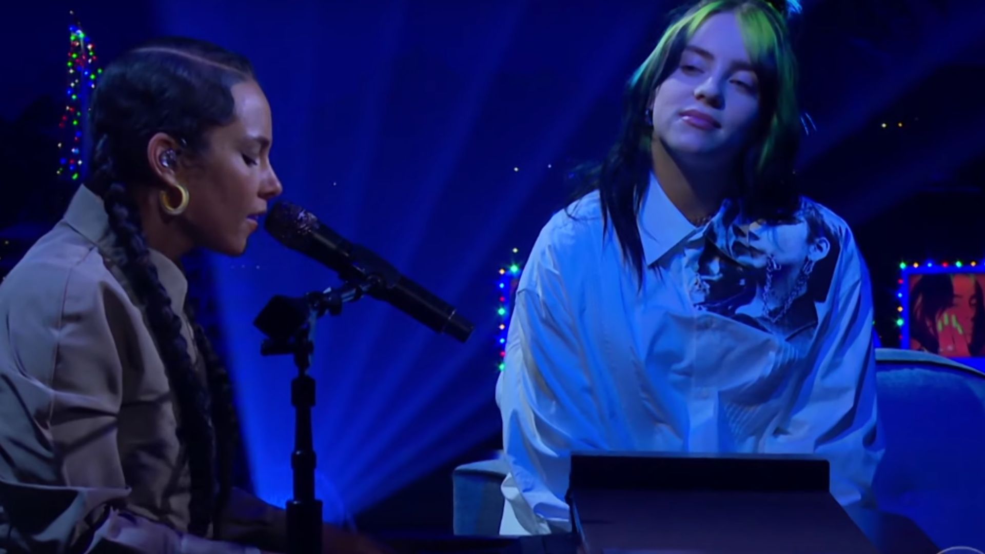 Billie Eilish e Alicia Keys performam Ocean Eyes em programa televiso; confira