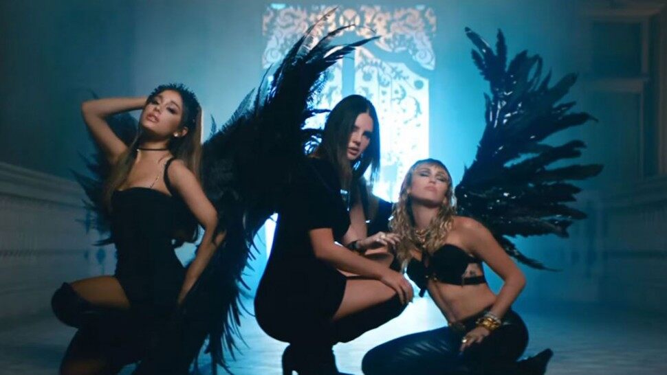 Ariana Grande, Miley Cyrus e Lana del Rey entram no clima de As Panteras em Don’t Call Me Angel