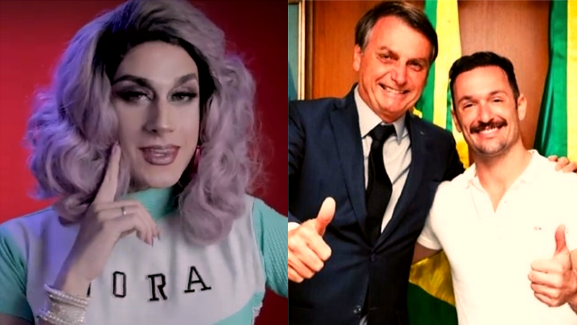 Após foto com Bolsonaro, Diego Hypólito é substituído por drag queen em campanha de lubrificante íntimo