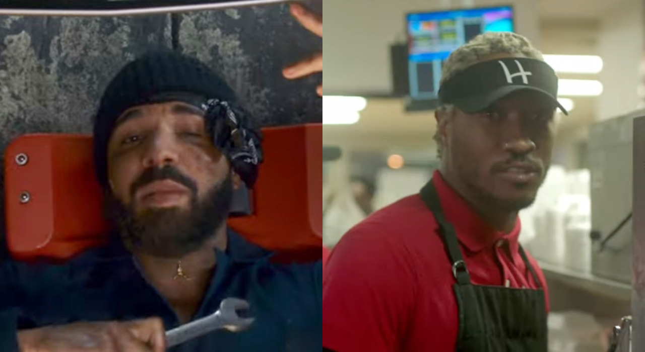 Drake e o rapper Future fritam hambúrgueres e consertam carros no clipe de Life Is Good; assista
