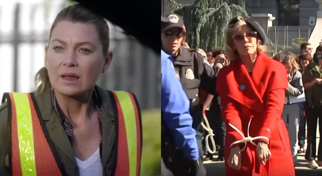 Ellen Pompeo presa amanhã? Atriz de Grey’s Anatomy compartilha foto com Jane Fonda e apoia a ativista