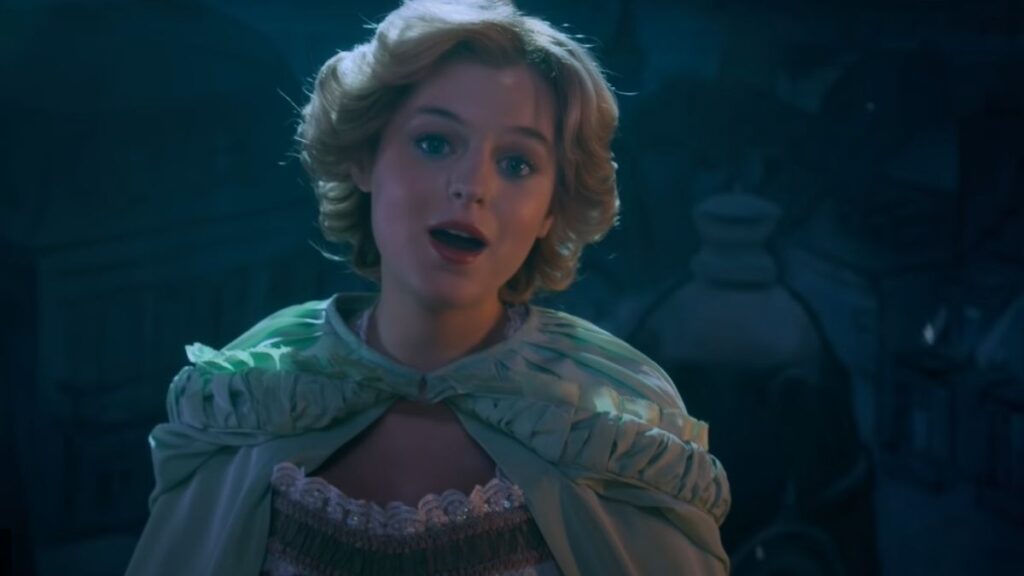 Emma Corrin faz performance de “O Fantasma da Ópera” em cena deletada de “The Crown”