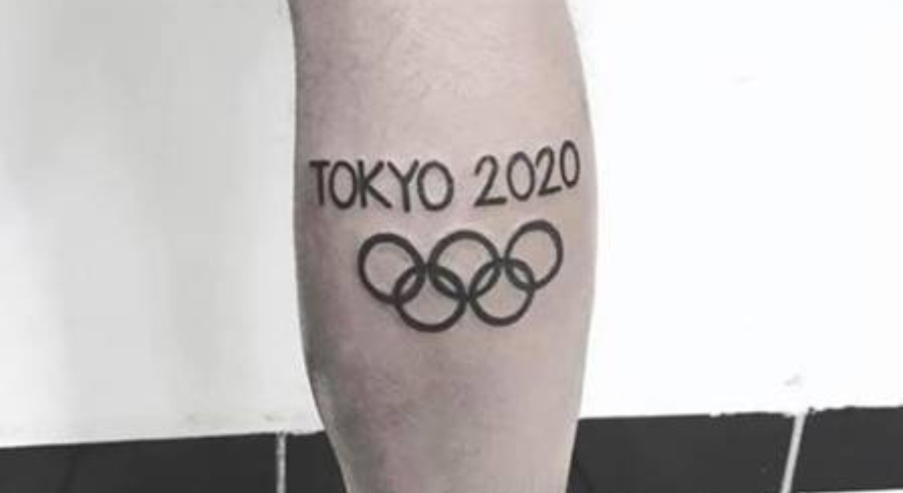 Atleta pede ajuda para arrumar tatuagem em homenagem a Olimpíada de 2020