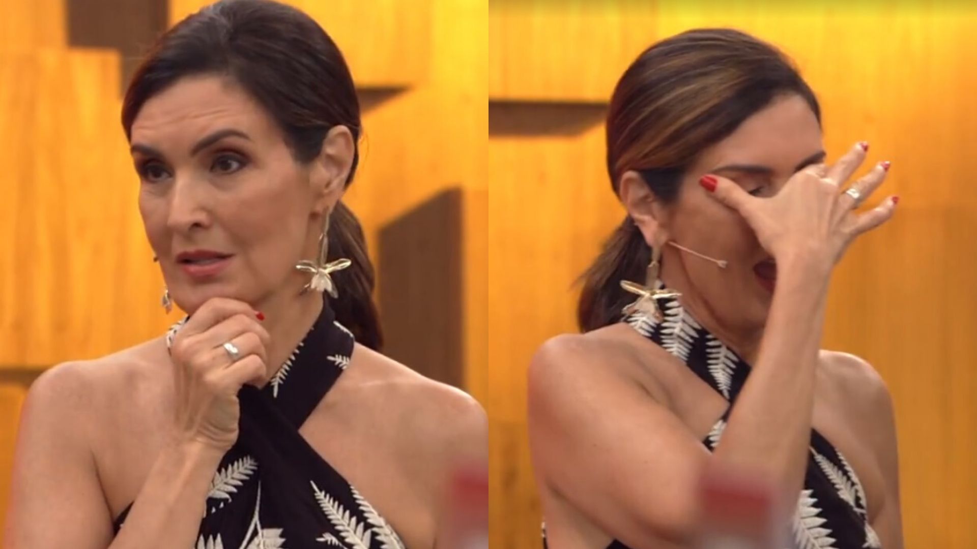 Fátima Bernardes leva susto com cobras ao vivo no Encontro e internautas se identificam com a reação; confira