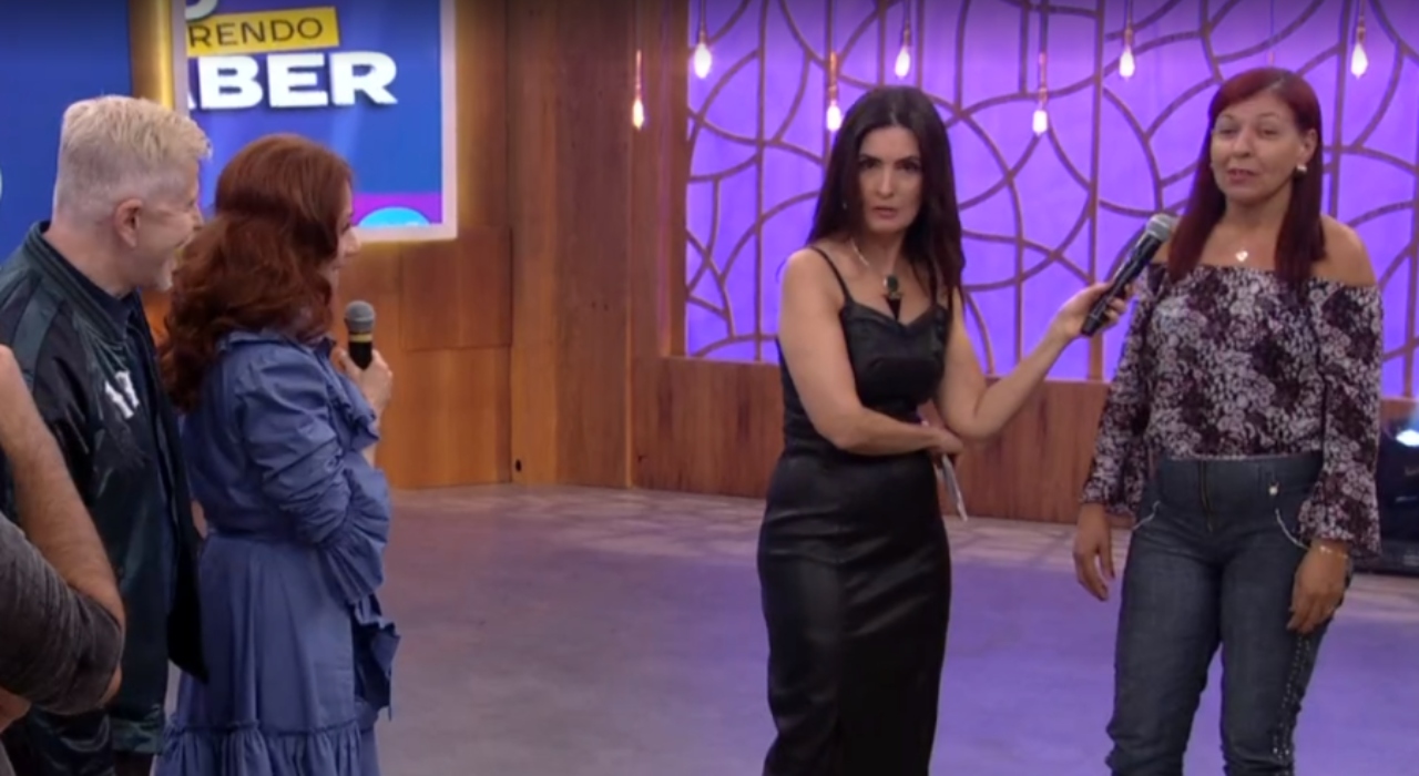 Mulher mente para o marido durante Encontro e Fátima Bernardes se defende