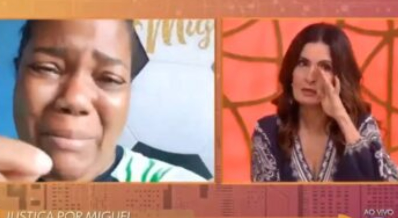 Fátima Bernardes chora com mãe do menino Miguel: “Fique em paz”