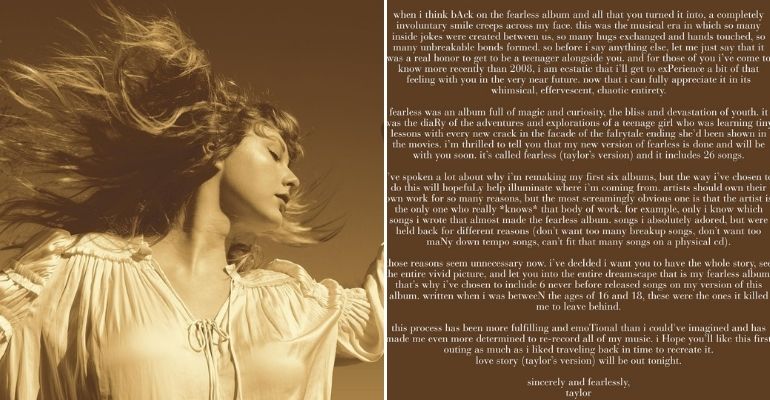 Taylor Swift revela data de lançamento de novo álbum, “Fearless (Taylor’s Version)”, por mensagem codificada