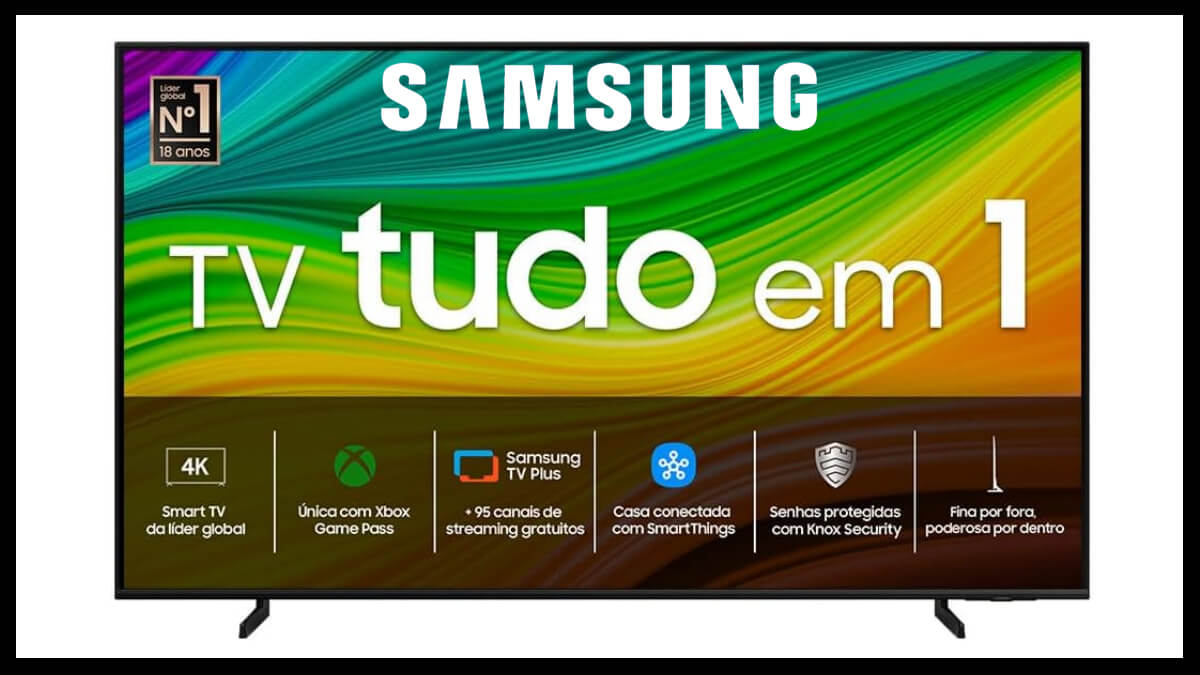 Oferta do dia: 25% de desconto na Smart TV QLED da Samsung