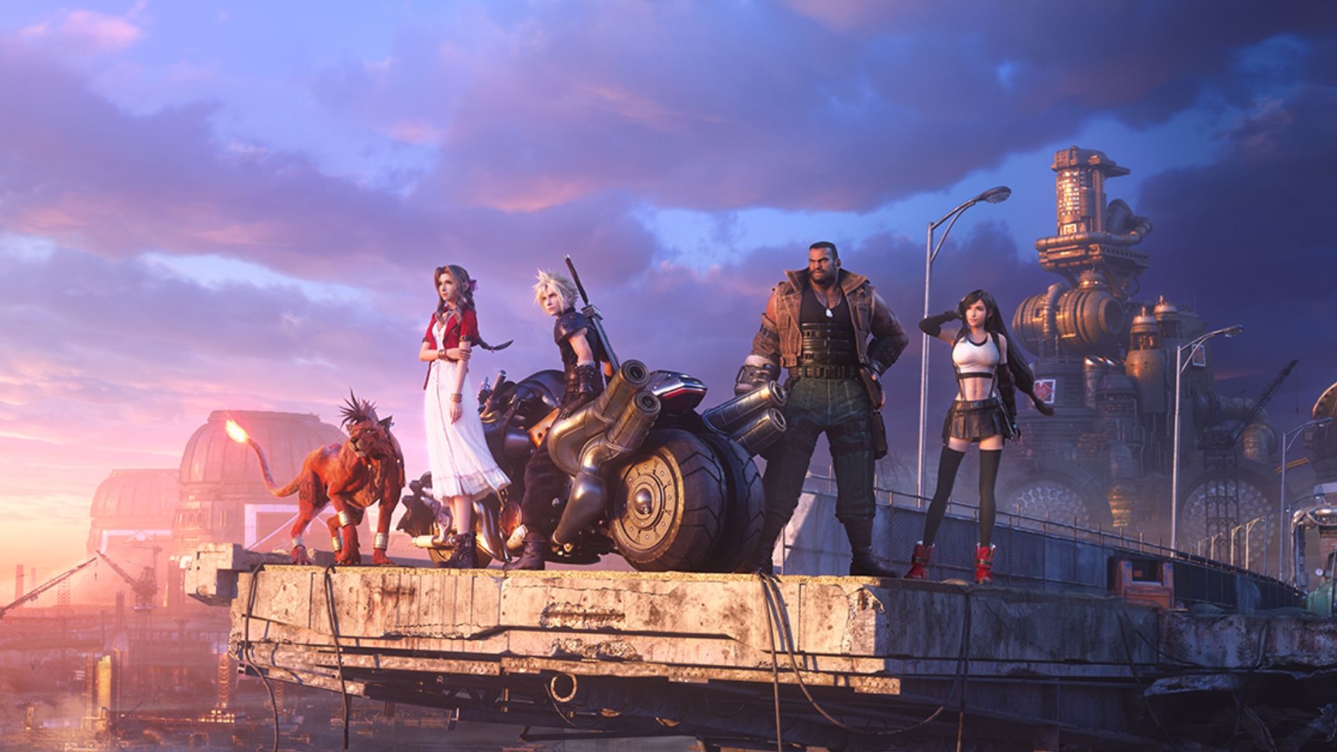 Nova imagem de Final Fantasy VII Remake mostra Cloud, Red XIII e companhia em Midgar