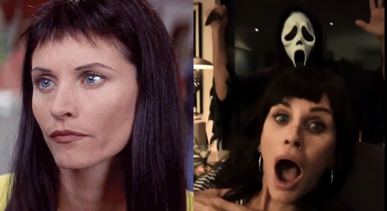 No Halloween, Courteney Cox faz vídeo em que corta a franja para homenagear sua personagem em Pânico