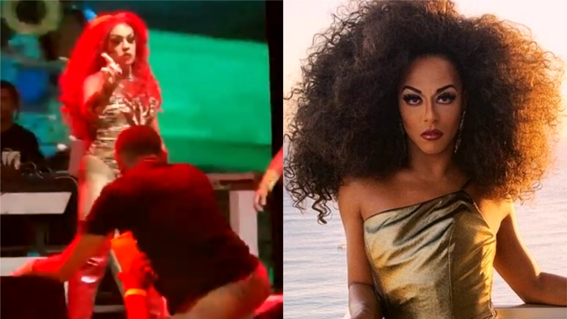 Gloria Groove esclarece polêmica ao tirar fã do palco e é elogiada por Shangela, de RuPaul’s Drag Race