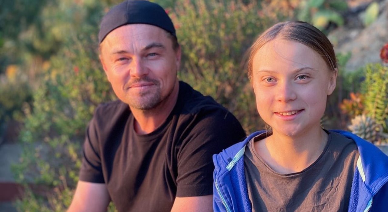 Leonardo DiCaprio se encontra com ativista Greta Thunberg e afirma: ”Líder da nossa geração”