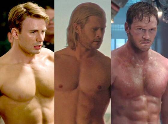 Quais personagens ficaram sem camisa nos filmes da Marvel?