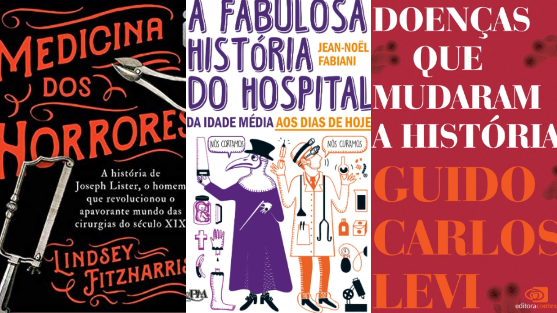 4 livros sobre epidemias e histórias bizarras da medicina