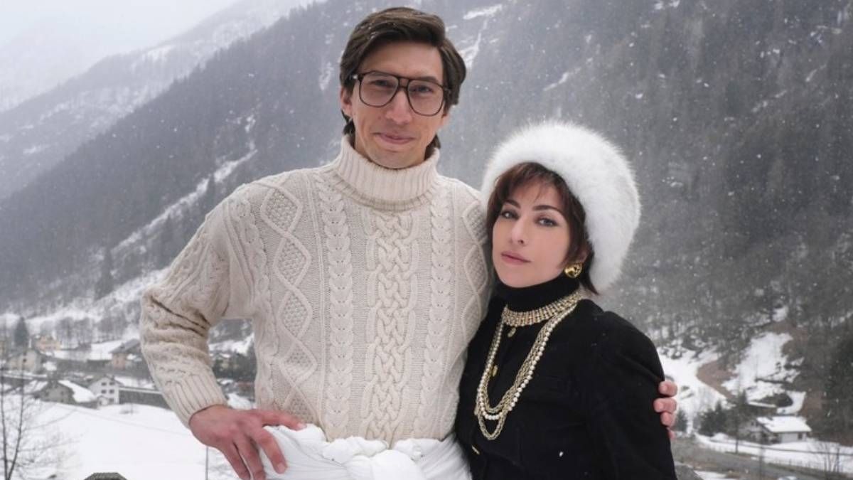 “Casa Gucci” ganha novos pôsteres estampados por Lady Gaga e Adam Driver