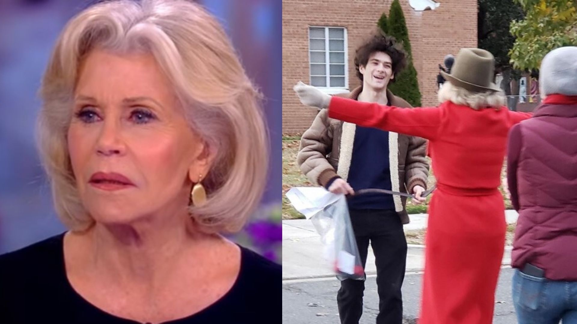 Jane Fonda parabeniza neto após ter sido preso por protestar a favor do meio ambiente: “Vovó orgulhosa”
