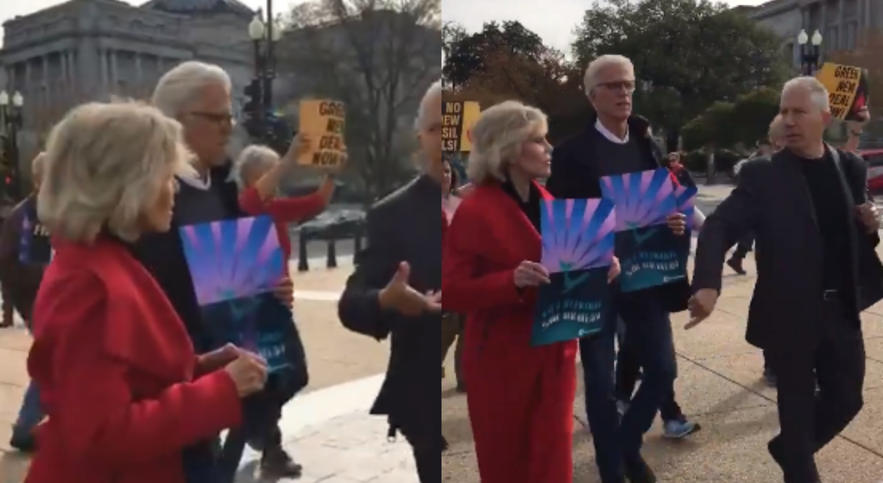 Jane Fonda é presa pela terceira vez, desta vez ao lado de Ted Danson, de The Good Place