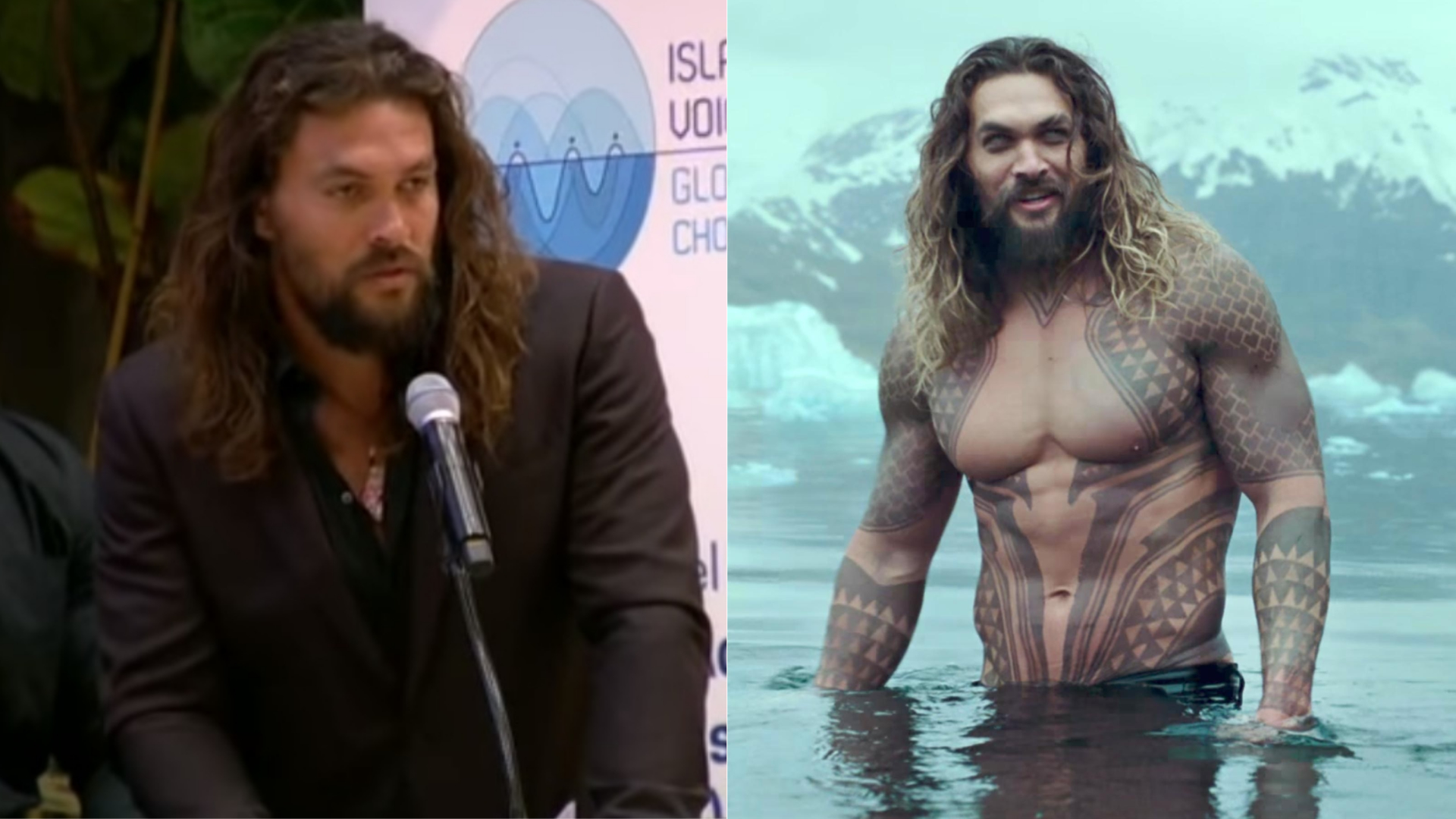 Jason Momoa discursa na ONU sobre mudanças climáticas