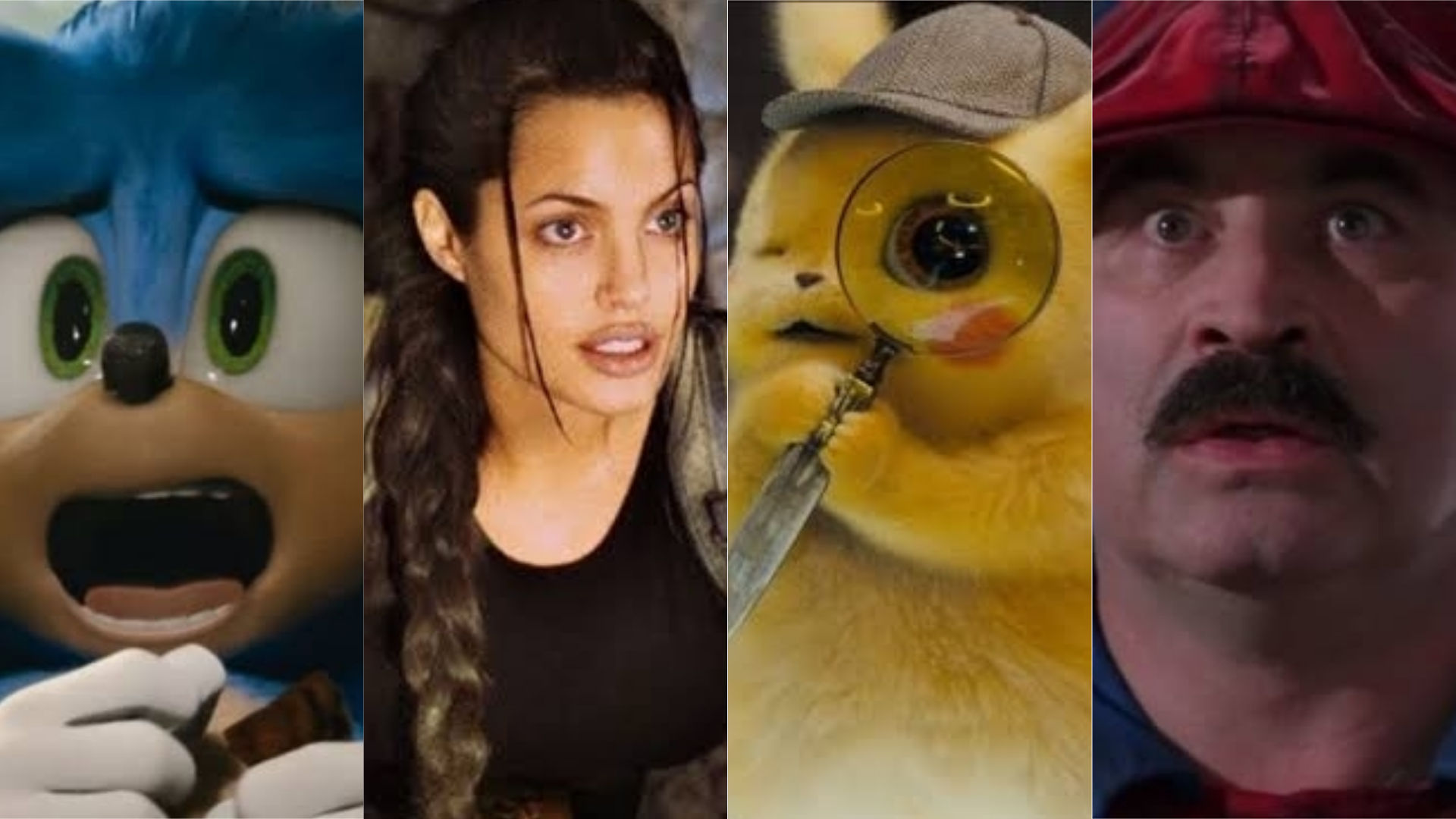 Sonic, Super Mario, Tomb Raider e outros games que foram adaptados para o cinema