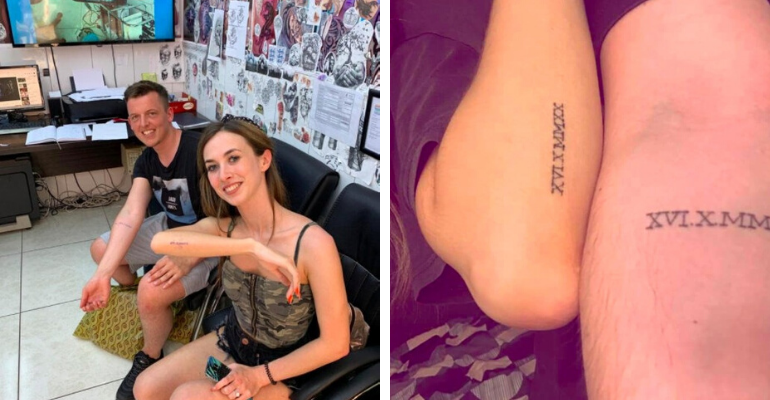Casal tatua data do casamento, mas é obrigado a mudar o dia devido ao coronavírus