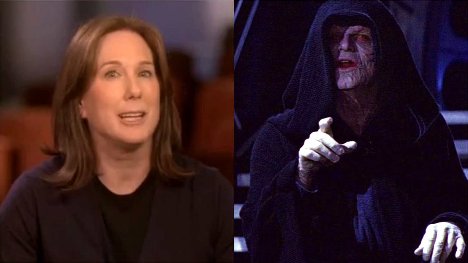Kathleen Kennedy, presidente da Lucasfilm, teve a ideia de trazer Palpatine de volta em Star Wars: A Ascensão Skywalker