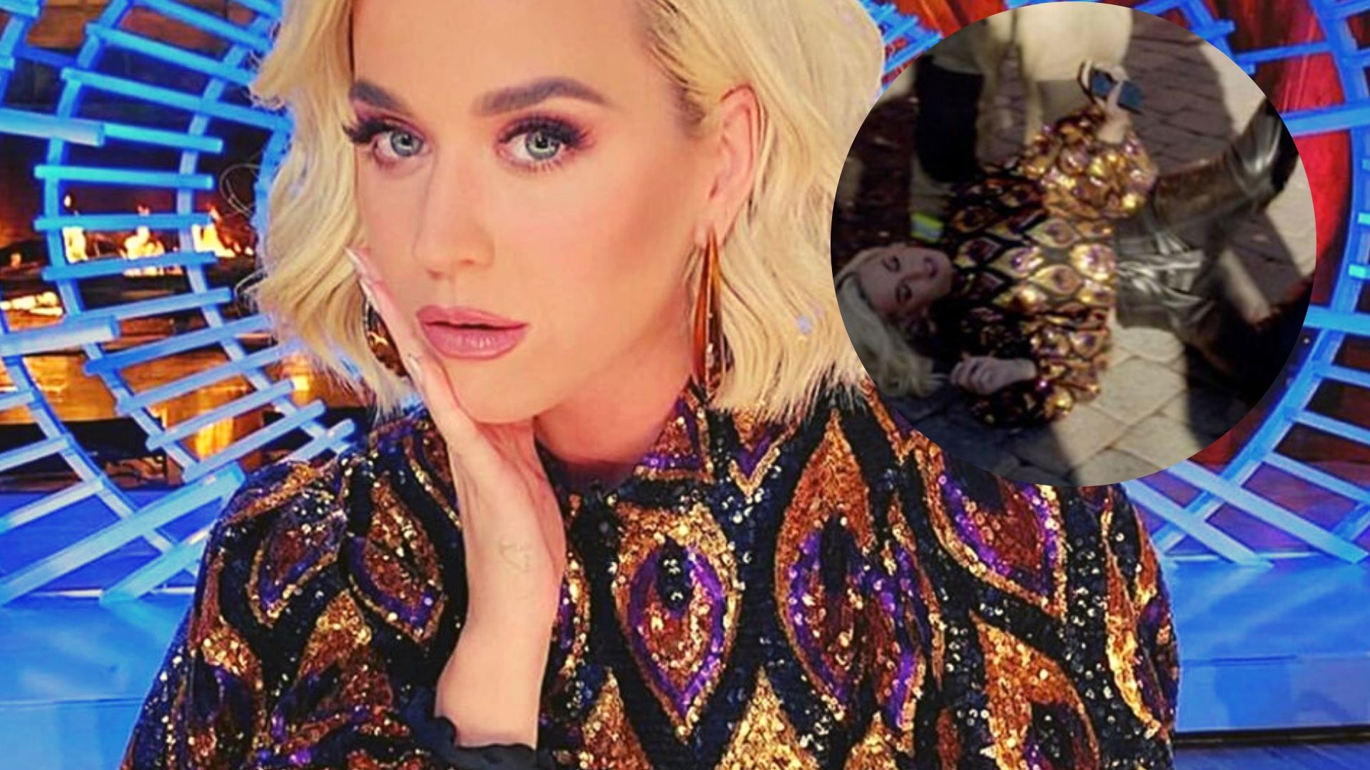 Katy Perry cai no chão durante evacuação dos estúdios do American Idol após vazamento de gás