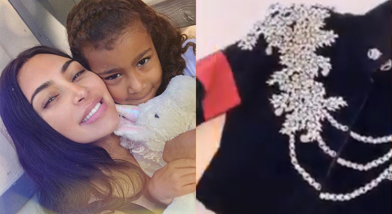 Kim Kardashian presenteia filha North com jaqueta de mais de R$260 mil usada por Michael Jackson