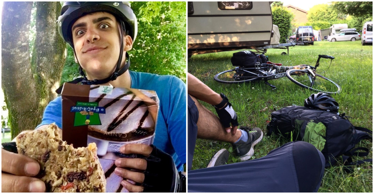 Estudante viaja de bicicleta por 48 dias para rever a família após voos serem cancelados durante a pandemia