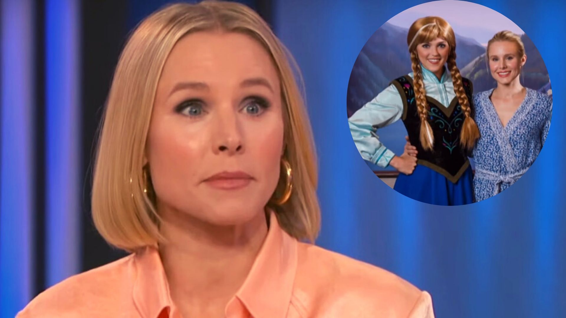 Kristen Bell conta que estranhou encontro com personagens de Frozen na Disney: “Elas não podem sair do papel”