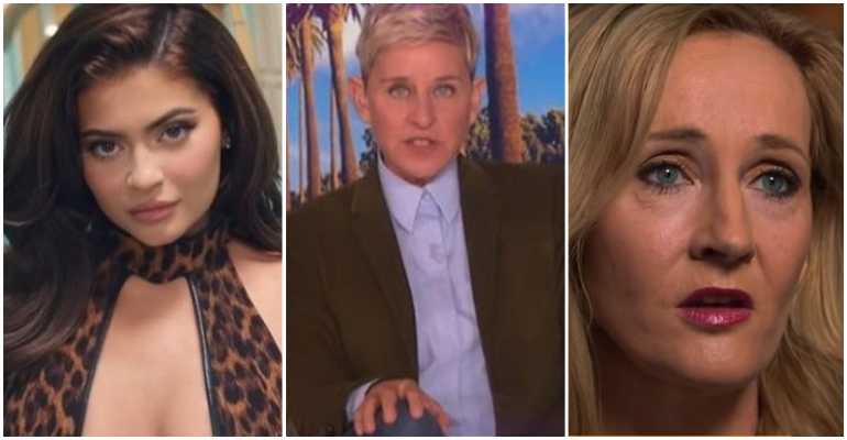Kylie Jenner, Ellen DeGeneres e J.K. Rowling estão entre as famosas mais bem pagas de 2020