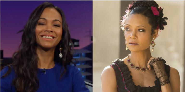 Mãe de Zoe Saldana a confunde com Thandie Newton e acha que ela está em ‘Westworld’